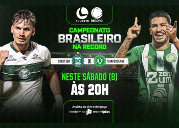 Coritiba x Chapecoense: TV Leste RECORD transmitem o jogo neste sábado (8)